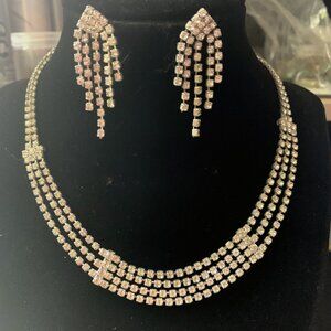 Sparkling Rhinestone Prom Jewelry Sets